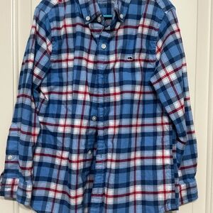 Vineyard Vines Kids Plaid Button-Down Shirt | Size 6 Flannel | 100% Cotton VGUC